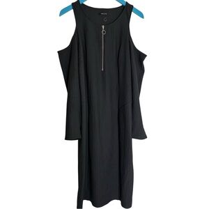 New Look 1X Black Long Sleeve Dress – Trendy, Stretchy, Fall Staple, flattering